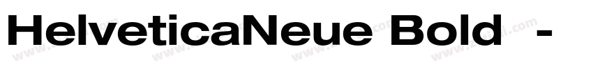 HelveticaNeue Bold 粗字体转换